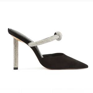 Schutz Pearl Pin Heel Pump Black